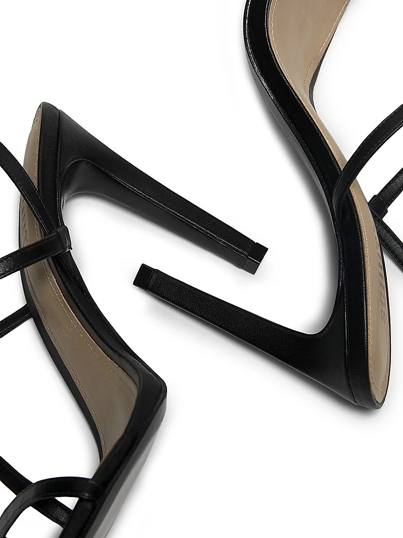 Heloise 100MM Leather Stiletto Sandals