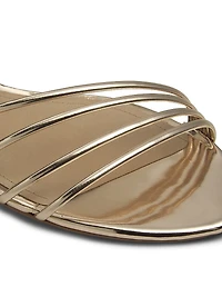 Inez Metallic Leather Flats