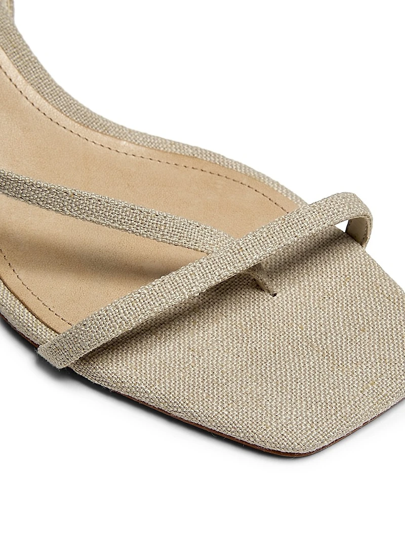 Heloise Linen Sandals