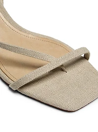 Heloise Linen Sandals