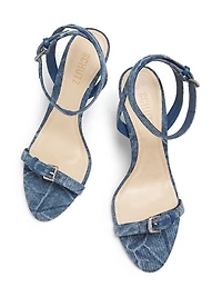 Aurora Denim High-Heel Sandals