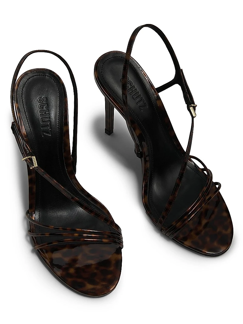 Inez Patent Slingback Heels
