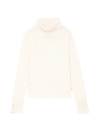 Boxy Cashmere Turtleneck Sweater