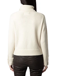 Boxy Cashmere Turtleneck Sweater