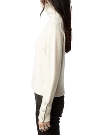 Boxy Cashmere Turtleneck Sweater