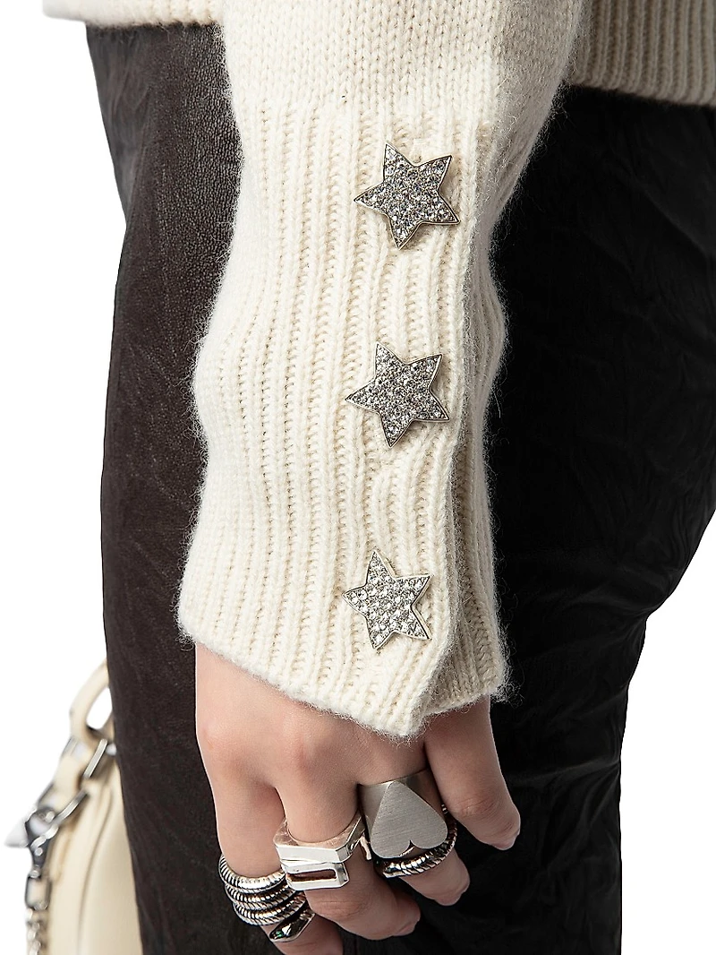 Boxy Cashmere Turtleneck Sweater