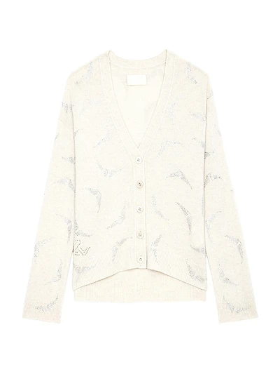 Mirka Crystal-Embellished Cashmere Cardigan