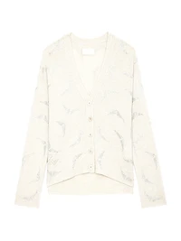 Mirka Crystal-Embellished Cashmere Cardigan