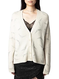 Mirka Crystal-Embellished Cashmere Cardigan