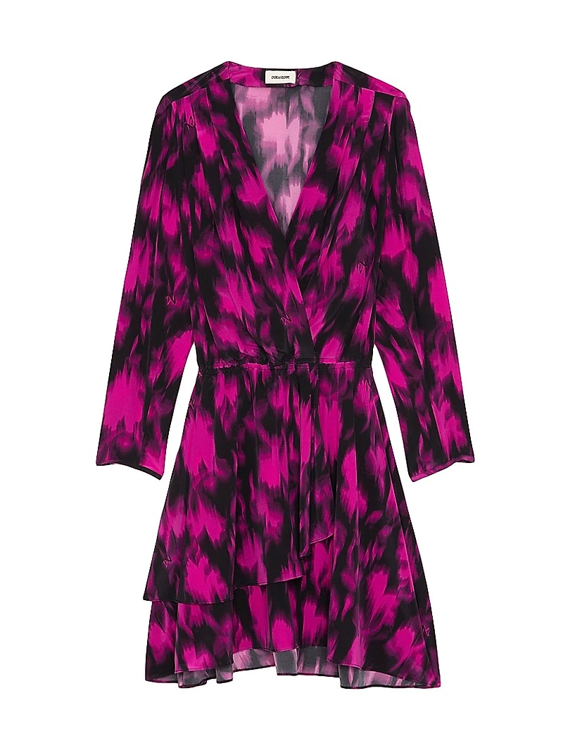 Rogers Floral Silk Minidress