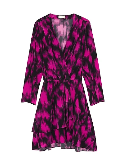 Rogers Floral Silk Minidress