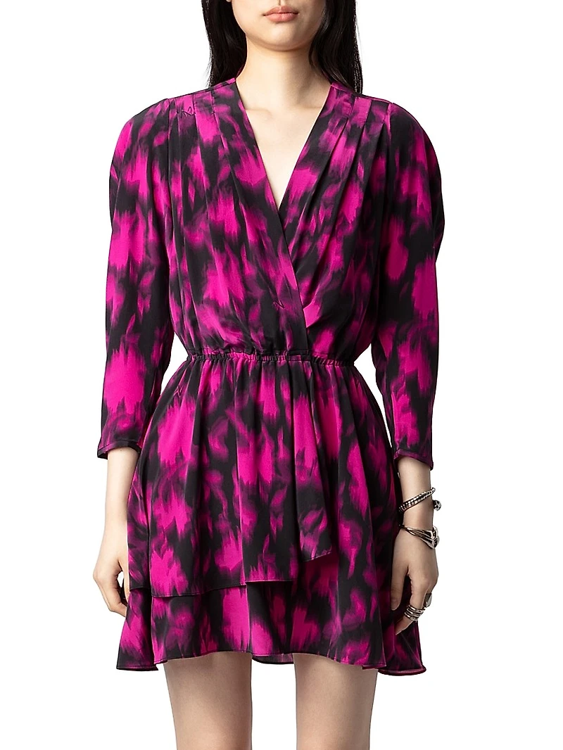 Rogers Floral Silk Minidress