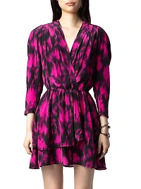 Rogers Floral Silk Minidress