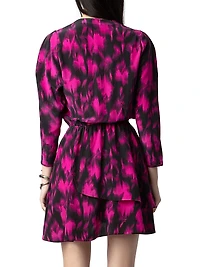 Rogers Floral Silk Minidress