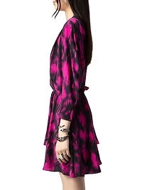 Rogers Floral Silk Minidress