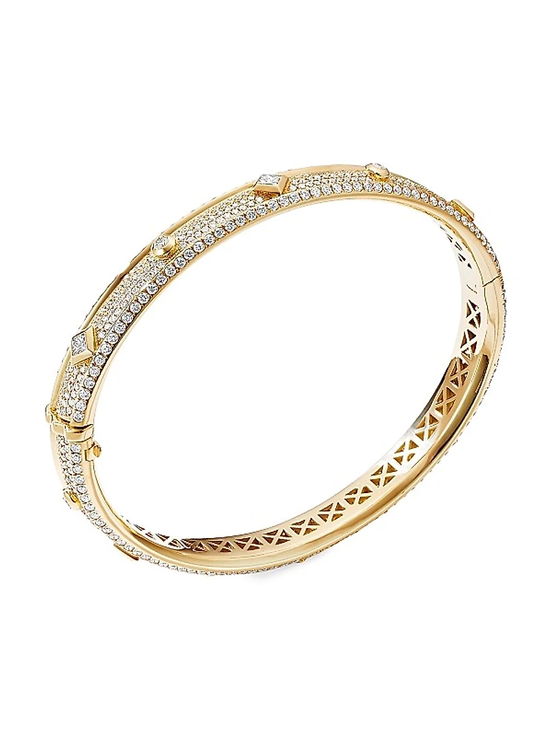 Modern Renaissance Bangle Bracelet in 18K Yellow Gold