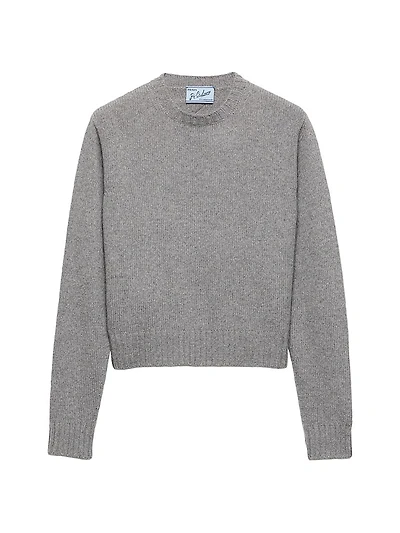 Ribbed Knit Re-Cashmere Sweater