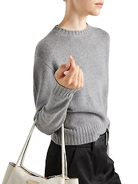 Ribbed Knit Re-Cashmere Sweater