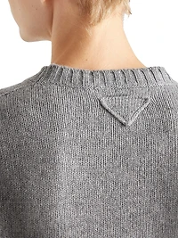 Ribbed Knit Re-Cashmere Sweater