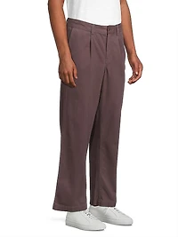 Dreamweaver Twill Mid-Rise Straight-Leg Pants