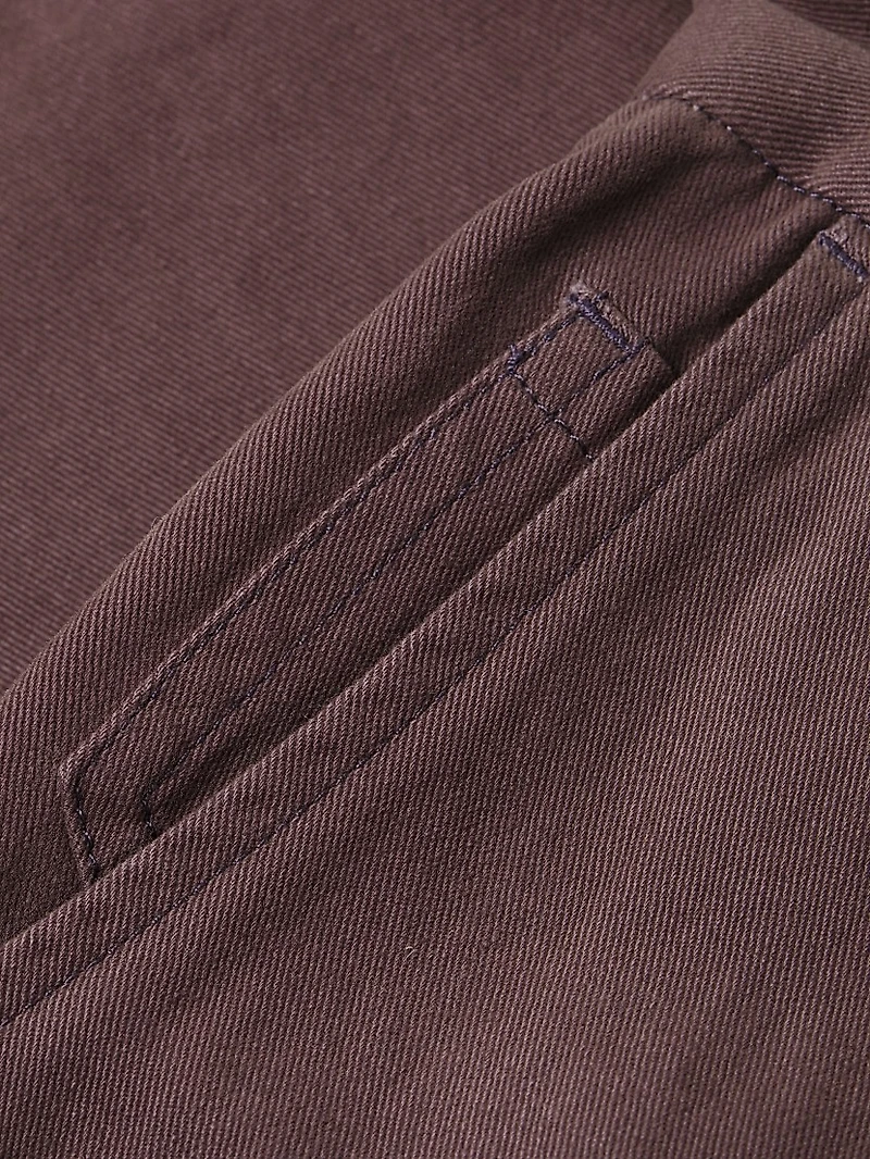 Dreamweaver Twill Mid-Rise Straight-Leg Pants