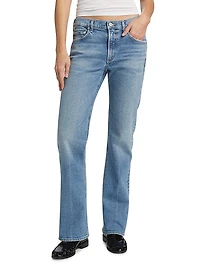 Genova Low-Slung Boot-Cut Jeans