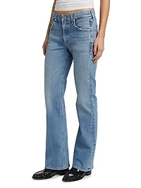 Genova Low-Slung Boot-Cut Jeans
