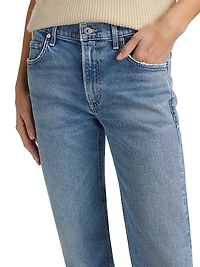 Genova Low-Slung Boot-Cut Jeans