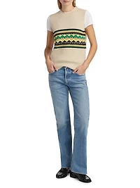 Genova Low-Slung Boot-Cut Jeans