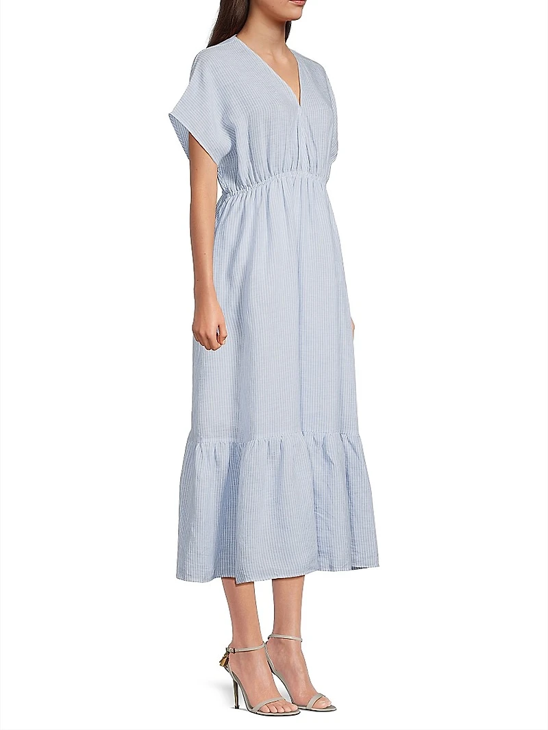 Bexley Striped Linen Maxi Dress