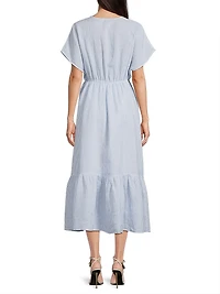 Bexley Striped Linen Maxi Dress