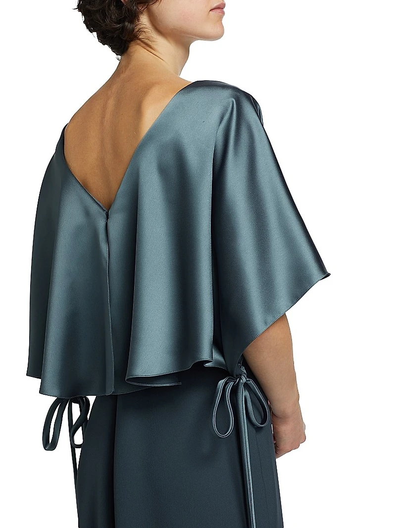 Mix Media Layered Slip Gown