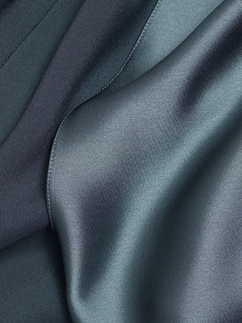 Mix Media Layered Slip Gown