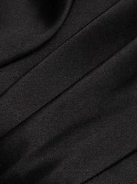 Taffeta Strapless Trumpet Gown