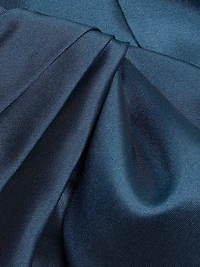 Pleated Taffeta Strapless Gown