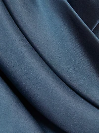Pleated Off-The-Shoulder Gown