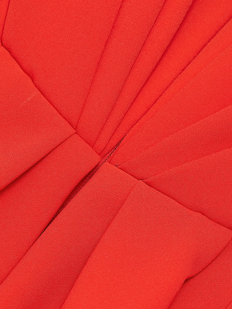 Crêpe V-Neck Mermaid Gown