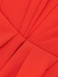 Crêpe V-Neck Mermaid Gown