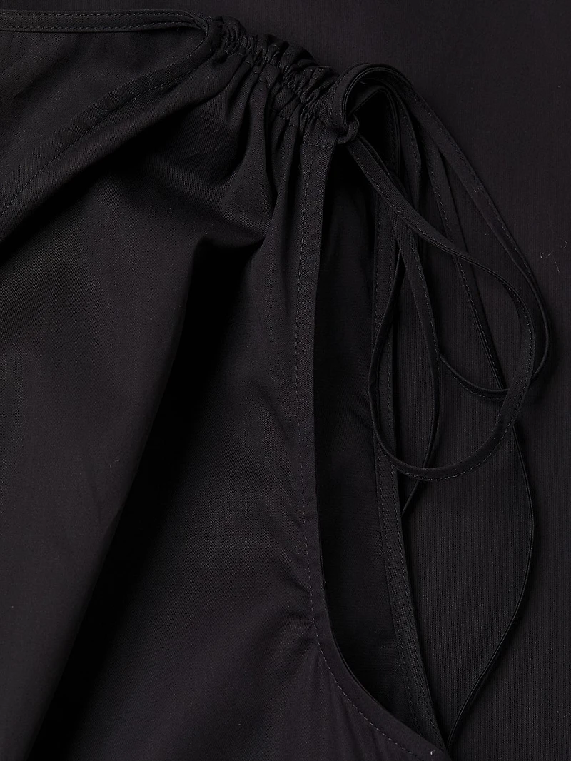 Eliora Drawstring Sleeveless Midi-Dress