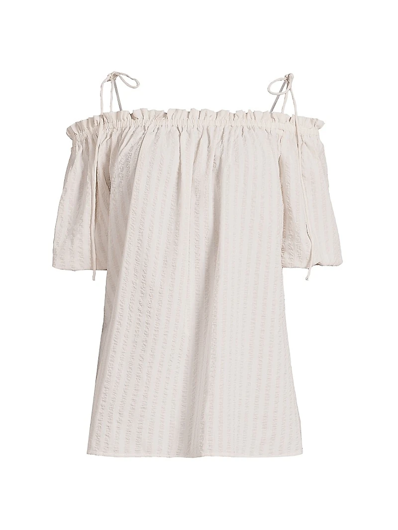 Harmony Cotton Seersucker Top