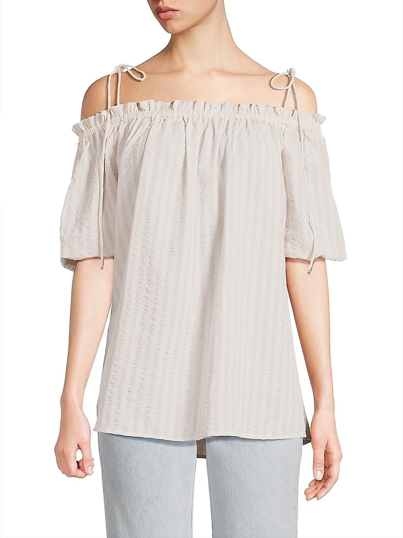 Harmony Cotton Seersucker Top