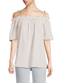 Harmony Cotton Seersucker Top