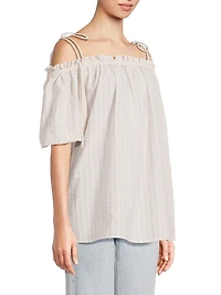 Harmony Cotton Seersucker Top