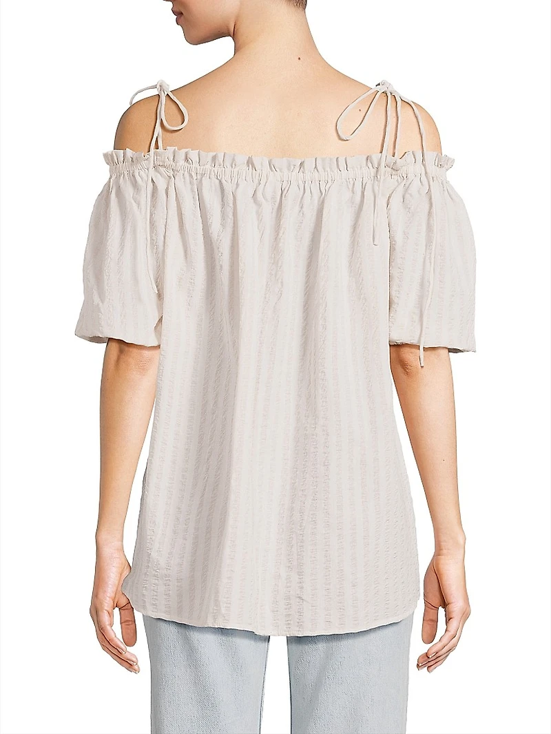 Harmony Cotton Seersucker Top