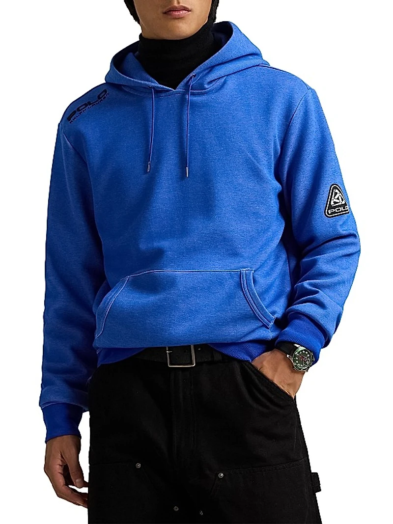 Logo Cotton-Blend Drawstring Hoodie