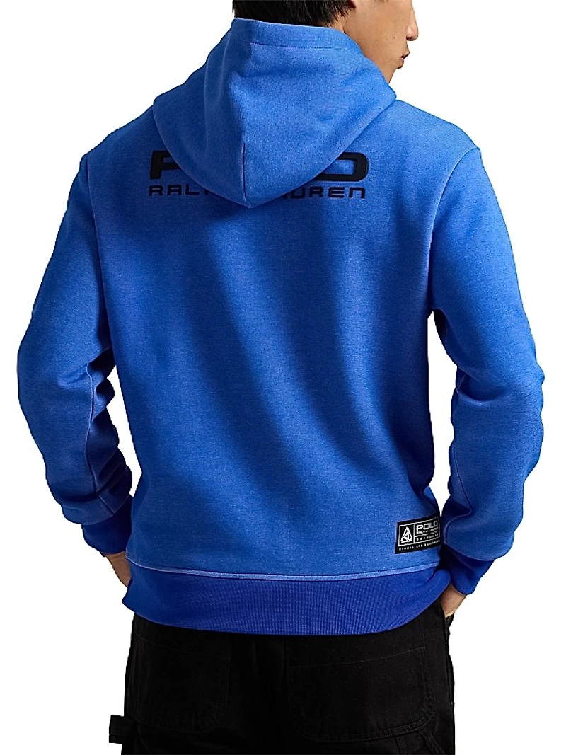Logo Cotton-Blend Drawstring Hoodie