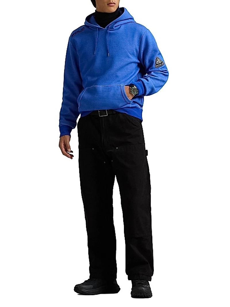Logo Cotton-Blend Drawstring Hoodie