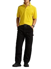 Logo Mesh Polo Shirt