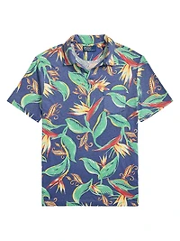 Tropical Slim-Fit Polo Shirt