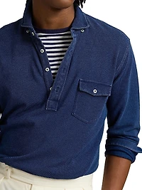 Cotton Mesh Polo Shirt